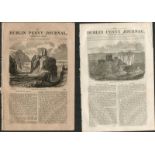 2 Antique Editions 1832 Dublin Penny Journal Co Antrim