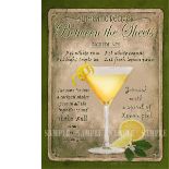 Between The Sheets Cocktail Authentic Recipe Large Metal Wall Art