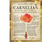Carnelian Crystal Gem Stone Healing Virtues Large Metal Wall Art