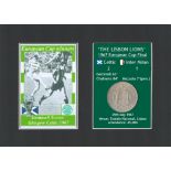 Gemmell Scores Celtic FC 1967 European Cup Mount & Coin Gift Set.