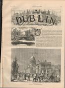 Rare Dublin 8-Page Antique 1878 Newspaper