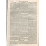 Queens College Cork Inauguration 1849 Antique Newspaper