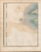 Pembrokeshire Coast Wales - John Cary’s Antique 1794 Map