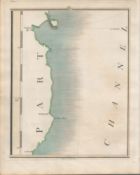 Ireland Dublin, Wicklow, Arklow, John Cary’s Antique 1794 Map.