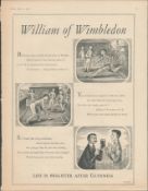 Guinness 1957 Original Print William Of Wimbledon-G.E.2367.A.This Print Is Over 60 Years Old And