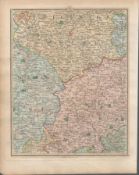 Midlands Leicester Coventry Northampton - John Cary’s Antique 1794 Map