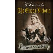 The Queen Vic Traditional Style Pub Sign Large Metal Wall Art