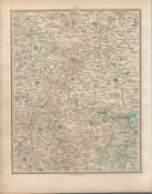 Leeds York Harrogate Barnsley Doncaster John Cary’s Antique 1794 Map.