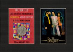 The Beatles Last Public Appearance 1969 Mounted Card & Coin Gift Set