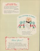 Double Sided Guinness Print 1937 ""Smiling Pint Of Guinness""A Genuine Double Sided Lithographed