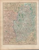 Nottingham East Derbyshire South Yorkshire John Cary's Antique 1794 Map