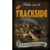 The Trackside Traditional Style Pub Sign Large Metal Wall Art.