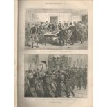 1887 Irish Land Wars Galway after the Arrests of Messer’s 0’Brien & Dillion.
