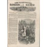 A Day In Killarney Ireland 1849 Antique Woodgrain Print