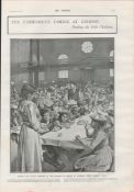 Fishermen's Famine at Grimsby 1901 Original Antique Print-1