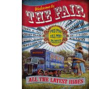 Enjoy The Fun of the Fairground Large Metal Wall Art