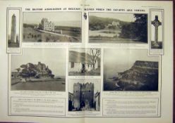 Scenes Victorian Belfast Antique 1902 Double Print