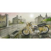 BSA Golden Flash 650cc 1950's Iconic Motorbike Metal Wall Art