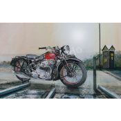 Ariel Square 4 1930s Iconic British Motorbike Metal Wall Art