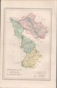 Antique Engraving 1850’s Map Fermanagh & Letrim.