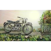 Thunderbird 6t Iconic Triumph Motorcycle Metal Wall Art