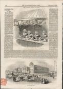 Four Courts Dublin State Trails Ireland Antique 1846 Woodgrain Print