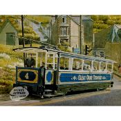 Llandudno Great Orme Vintage Tram Large Metal Wall Art