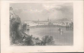 Antique Engraving 1850’s Waterford Ireland