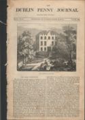 Antique Irish Newspaper 1834 Calgorm Castle Antrim The Devil Outwitted.