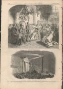 The Illuminations Sackville St Dublin 1849 Antique Woodgrain Print
