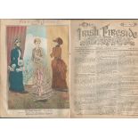 Rare Parisian Fashions Irish Ladies Advert Antique 1884.