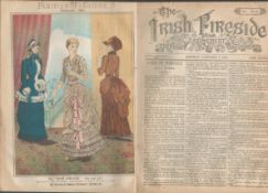 Rare Parisian Fashions Irish Ladies Advert Antique 1884.