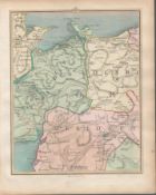 Snowdonia, Bangor, Caernarfon, Bala, Conwy - John Cary’s Antique 1794 Map.