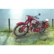 BSA B31 1950's Iconic Motorbike Large Metal Wall Art