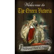 The Queen Victoria Traditional Style Pub Sign Large Metal Wall Art