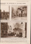 Irish Civil War 1922 Bombarding The Republicans Four Courts Attack