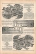 1850 Antique Newspaper Sir Robert Peel Funeral Procession.