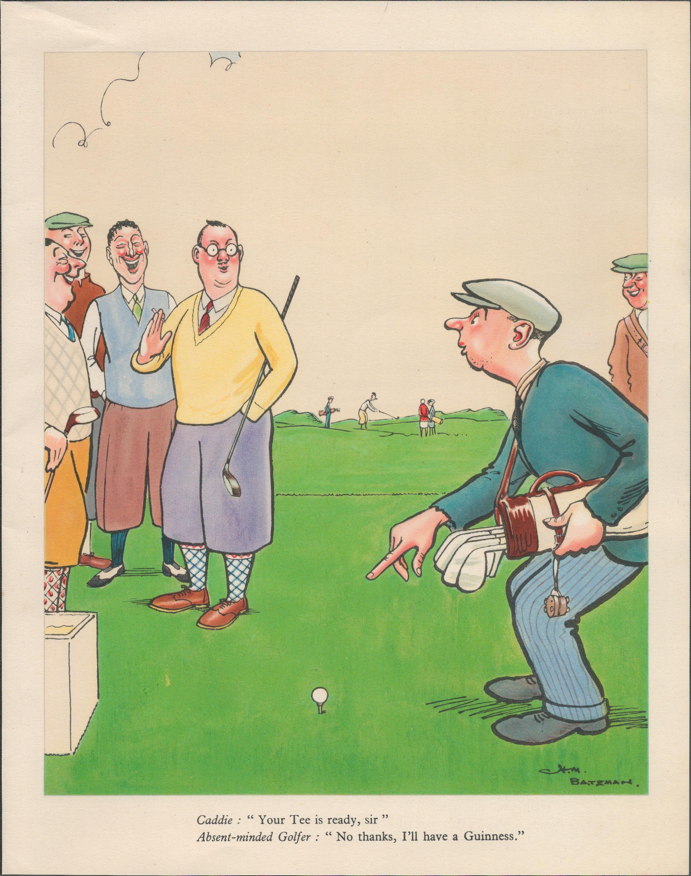 Guinness Print 1937 ""Cricket & Golf"" Have a Guinness - Image 2 of 2