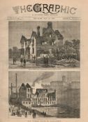 Lancashire Cotton Riots Of 1878 Antique Newspaper