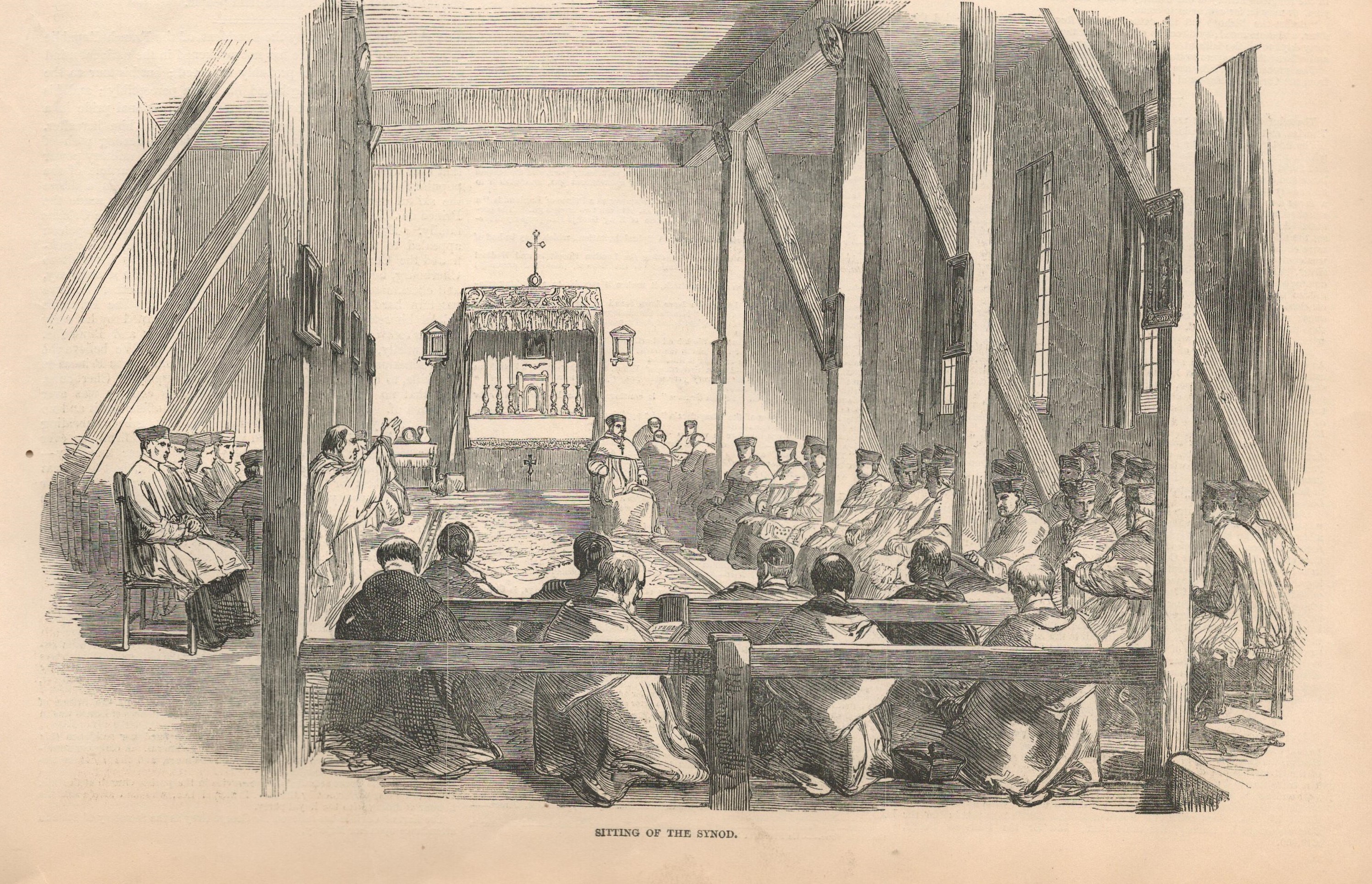 The Assemble of the Catholic Church Synod at Thurles 1850 Newspaper - Image 4 of 7