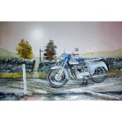T110 650 Iconic Triumph Motorcycle Metal Wall Art
