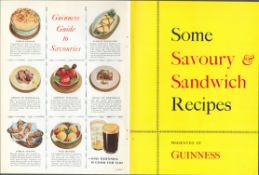 Double Sided Vintage 1961 Guinness Print Savouries & Sandwiches