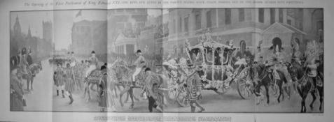 Opening of the First Parliament of King Edward VII 1901 Large Print