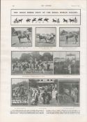Dublin Horse Show Ballsbridge Dublin 1902 Antique Print