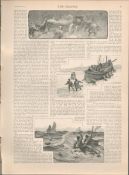 RNLI 4-Page Victorian 1888 Antique Supplement