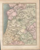 Cambrian Mountains John Carys Antique 1794 Map.