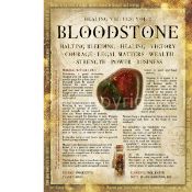 Bloodstone Crystal Gem Stone Healing Virtues Large Metal Wall Art