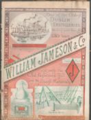 Antique 137 Years Old Jameson’s Whiskey Advertising 1885