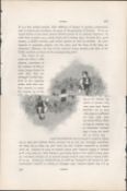 Antique Print 1850’s The Rules of Hurling Kerry