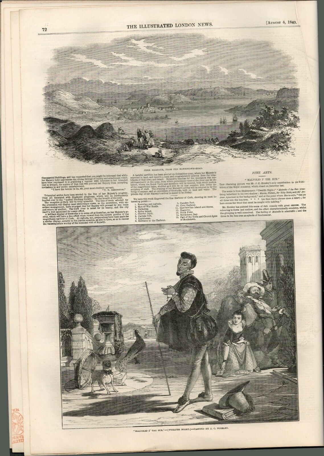 Queen Victoria Royal Trip To Killarney Ireland 1849 Antique - Image 3 of 8